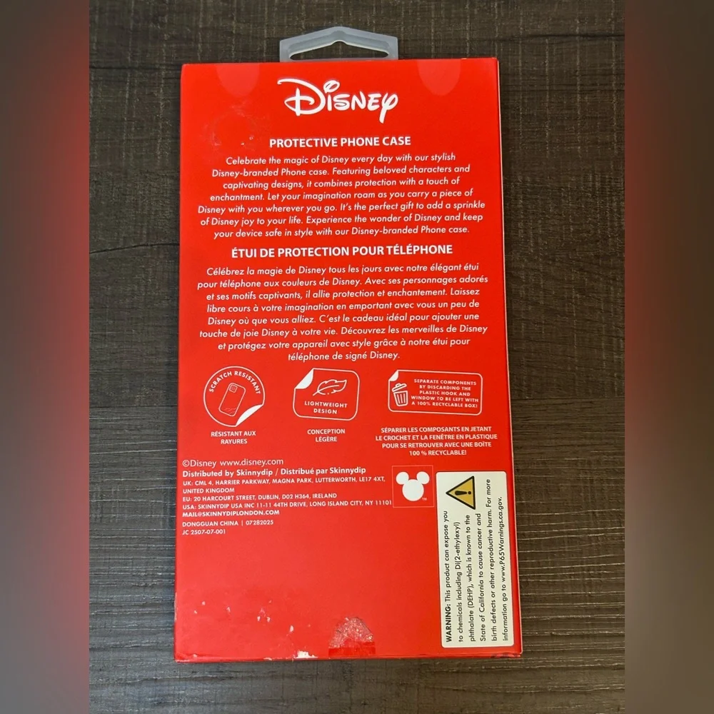 Disney Mickey & Minnie Mouse Ears Christmas Apple iPhone Case 16 Pro Max NWOT